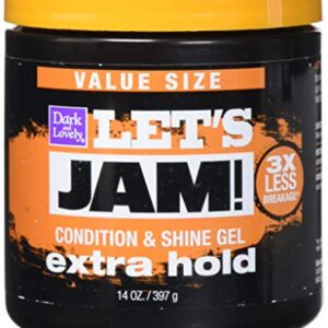 Softsheen Carson Let’s Jam Extra Hold Shining and Conditioning Gel, 14 Ounce (Pack of 6)