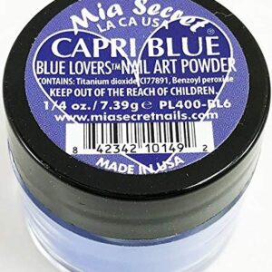Mia Secret Nail Art Powder Blue Lovers Collection – .25 oz. (Capri Blue)
