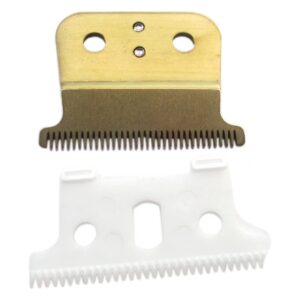 XIAMI Perfermance Gold Replacement T-Blade Adjustable Replacement T Blade for Hair Trimmer