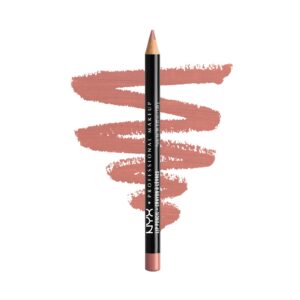 NYX PROFESSIONAL MAKEUP Slim Lip Pencil, Long-Lasting Creamy Lip Liner – Nude Pink
