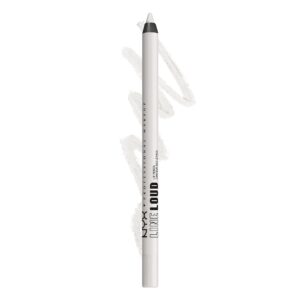 NYX PROFESSIONAL MAKEUP Line Loud Lip Liner, Longwear and Pigmented Lip Pencil with Jojoba Oil & Vitamin E – Gimme Drama (White)