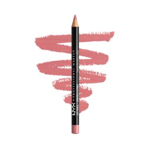 NYX PROFESSIONAL MAKEUP Slim Lip Pencil, Long-Lasting Creamy Lip Liner – Rose