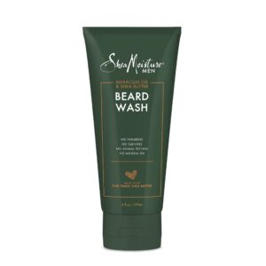 SheaMoisture Beard Wash for Full Beards – Maracuja Oil & Shea Butter to Deep Clean and Refresh – 6 oz