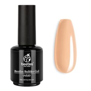 Beetles Gel Nail Polish Builder Nail Gel 5 in 1 15 ML Builder Strengthener Orange Nude Gel Builder Nail Gel Color Hard Gel Gel Beige Builder Gel Building Extension Nail Gel Cover Gel