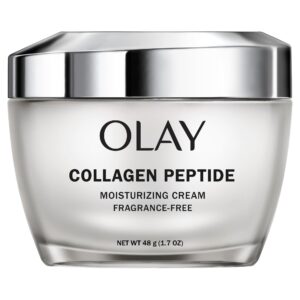 Olay Collagen Peptide Face Moisturizer, Firming Cream for Women, Fragrance-Free, Non-Greasy – Hydrating, Anti-Aging, Anti-Wrinkle, Smooth Fine Lines, Plumping Skin Care – Niacinamide, 1.7 Oz
