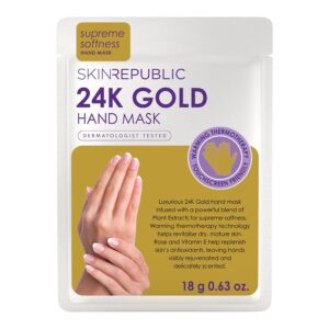 Skin Republic> 24K Hand Mask> Gold> Rose> 18 g