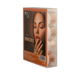 TONES Acrylic Nail Powder Set – Salon Quality Expert Collection> Enduring Perfection | Vibrant Color – Strong Adhesion – Set of 12 Shades (Innocence)