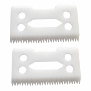 eStarpro 2Pcs professional ceramic clipper blades 2-Hole Clipper ceramic Blade cutter,ceramic clipper replacement blades for Wahl Senior cordless Clipper, Wahl Magic clip, wahl sterling senior