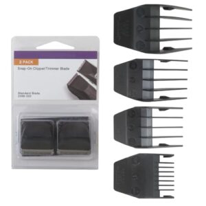 2 Pack ATIODYUUK New for Peanut Hair Clipper/Trimmer Snap On Replacement Blades #2068-300 – for W*ahl Peanut Model#8685, 8655, 8663, 8685-1701,Easy to Use,Black