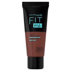 Maybelline Fit Me Foundation, Medium Coverage, Blendable With a Matte and Poreless Finish, For Normal to Oily Skin, Shade: 365 Espresso, 30ml
