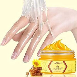 Lamilee Hand Peel Mask Milk Gloves Moisturizing Repair Rough Dry Skin for Men Women SPA Gloves for Hands Exfoliating Hand Peeling Masks for Soothing Whitening (150-hezhuang)