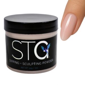 STG Acrylic Systems’ Professional Acrylic Nail Powder> No Marbling Formula> 9-Free> HEMA-Free> 2 oz Cover Pink