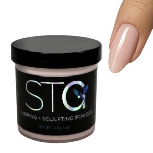 STG Acrylic Systems’ Professional Acrylic Nail Powder> No Marbling Formula> 9-Free> HEMA-Free> 4 oz Cover Pink