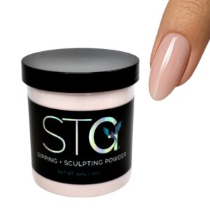 STG Acrylic Systems’ Professional Acrylic Nail Powder> No Marbling Formula> 9-Free> HEMA-Free> 10oz Cover Pink