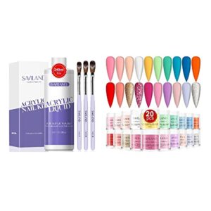 Saviland Monomer Acrylic Nail Liquid with Acrylic Powder