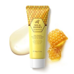 YJLYQF Hand Mask – Milk Honey Hand Peeling Mask>Moisturizing Repair Exfoliating Calluses>Hand Wax for Dry Cracked Hands Soft and Smooth Touch Hands>Film Hands Care Men & Women 100G