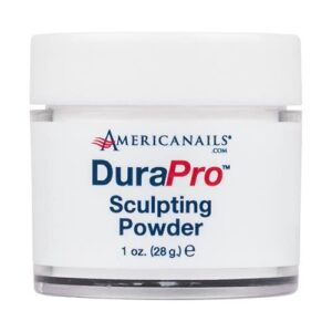 Americanails DuraPro – Sculpting Powder – Professional Nail Acrylic Powder -Smooth Finish> Quick Dry> No Lamp Needed – Ideal for Nail Sculpting & Designing 1 oz. Bright White