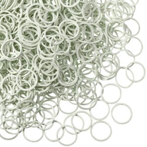 Hicarer 1000 Mini Rubber Bands Soft Elastic Bands for Hair Braids(1.5 cm,White)