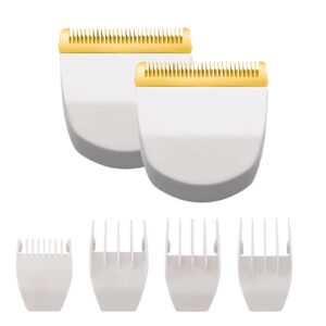 Audoc 2 Pack Gold Professional Peanut Clipper/Trimmer Snap On Replacement Blades #2068-300 Fits Compatible with Professional Peanut Hair Clipper