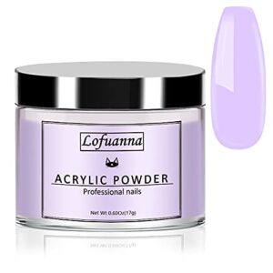 Lofuanna 17g Professional Purple Acrylic Powder Salon Quality Acrylic Nail Powder for Nails Extension Nail Art System for Home/Salon (12)