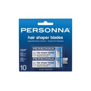 AccuTec Personna Hair Shaper Blade 12 CD/CT – 12 CT/CS – 5-Pack – Stainless Steel Blade, 2.25 Inch Length, 0.625 Inch Width – 60-0226-NUPC