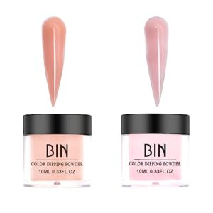 Acrylic Powder 2 Color Nude Acrylic Powder Nail Art Crystal Powder for Acrylic Nails Extension French Nail Art 3D Nail Carving Flowers No Nail Lamp Needed