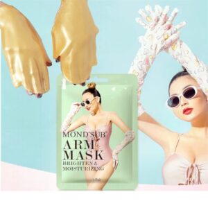 24K Gold Hand Mask Moisturizing Glove: Hand Peel Mask Exfoliating Gloves> Hand Repair Glove for Dry Hands Treatment> Remove Rough Dead Skin> Deeply Nourishing Sheet Collagen Crystal Gold Hand Mask