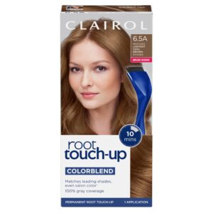 Clairol Root Touch-Up by Nice’n Easy Permanent Hair Dye, 6.5A Lightest Cool Brown Hair Color, Pack of 1