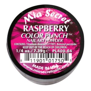 Mia Secret Professional Color Punch Collection Acrylic Powder ( Pick Your Color ) (Raspberry)