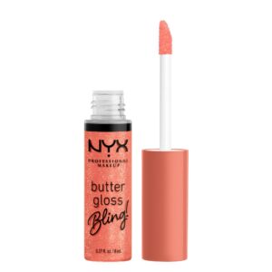 NYX PROFESSIONAL MAKEUP Butter Gloss Bling Lip Gloss, Non Sticky and Shiny Vegan Lip Makeup – Dripped Out