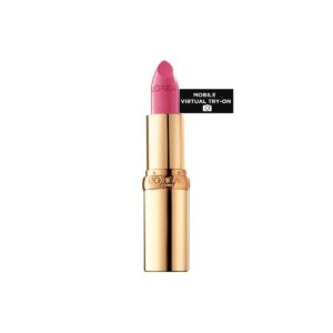 L’Oreal Paris Colour Riche Original Creamy, Hydrating Satin Lipstick with Argan Oil and Vitamin E, Pink Flamingo , 1 Count