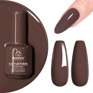 Beetles Brown Gel Nail Polish 1 Pcs 15ml Gray Brown Nail Polish Soak Off Uv LED Nail Lamp Nail Art Manicure Salon DIY Home