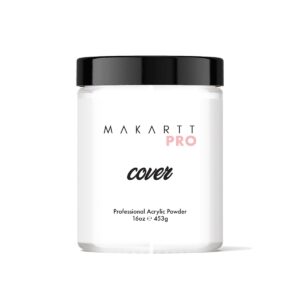 MakarttPro Acrylic Nail Cover Powder – 1lb/16oz> Perfect for Professional Nail Technicians> Cool & Warm Tone Colors – Ivory Lace