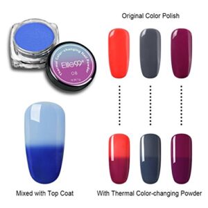Elite99 Thermal Color-changing Nail Powder Gradient UV Gel Manicure Nail Art Pigment Decoration 1g (008)