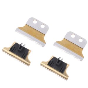 TorSor 2 Pack Vintage T9 Hair Clipper Blades Replacement for 28mm Height T-Blade 40mm Wide Electric Trimmer Haircut T-9 Head Razor Shaver Cutter Outliner Edger Detailer Repair Parts