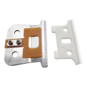 2024 Upgraded Clippers Detailer Blade Replacement Ceramic Blades #04521 for Andis T Outliner gtx Silver