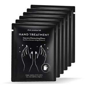 Korean Hand Masks Moisturizing Glove for Dry Hands – Hand Moisturizer Gloves for Women> Men – Hand Therapy Gloves with Collagen> Rose Oil> Shea Butter – White Hydrating Korean Hand Mask Bulk> 4 Pack