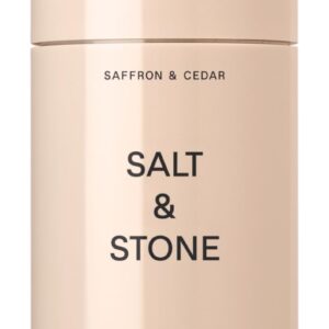 SALT & STONE Deodorant | Extra Strength Natural Deodorant for Women & Men | Aluminum Free with Seaweed Extracts, Shea Butter & Probiotics (Saffron & Cedar)