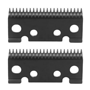 2 PCS Black PRO Ceramic Blades Replacement Blades fit Andis Master Clipper Ceramic Moving Blade for Andis Master Hair Clippers