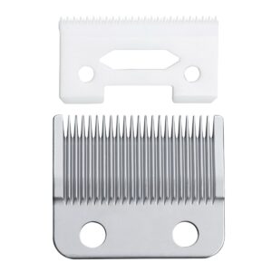 VRMETA New Upgrade Professional Replacement Hair Clipper Blades for Wahl Clippers Wahl 5-Star Senior Magic Clip Compatible with 8148, 8504, 1919, 2241, 2240, 8591 (Silver)