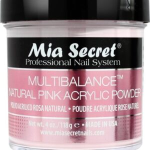Mia Secret Professional Nail System Multibalance Acrylic Nail Powder 4oz> 118g – Natural Pink