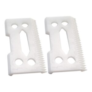 Professional Ceramic Clipper Blades 2 Hole Cutter Replacement for Wahl Senior Cordless Clipper, for Wahl Magic clip, for Wahl Sterling Senior (2pcs)
