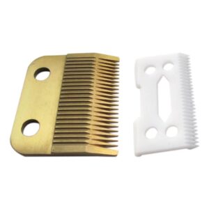 2024 Upgraded Professional Adjustable Replacement Blades Set #1006-30-15-10 for The 5-Star Senior #8545 Hair Clippers Gold