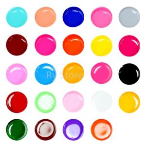 Professional Uv Color Builder Gel False Tips Acrylic Nail Art Set for Beauty Salon Shop> 12 24 28 36 Mixed Color Pure Solid Glitter Shiny Dust Powder Hexagon for Choose (24 Pure Color)