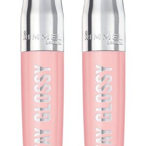 Rimmel Stay Glossy 6HR Lip Gloss, Sundae Best, 0.18 Fl Oz (Pack of 2)