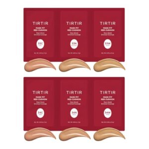 TIRTIR Mask Fit Red Cushion Foundation *Trial Kit* #Medium Deep | Japan’s No.1 Choice for Glass skin, Long-Lasting, Lightweight, Buildable Coverage, Semi-Matte