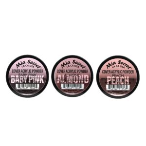 Mia Secret COVER (Baby Pink/Almond/Peach) 0.5oz;3pc