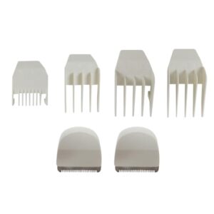 XSPANDER Upgraded Clipper Replacement Blade Kit, Snap-On Blades w/Comb Guides Fit for Wahl Peanut Hair Clipper 8685, 8655, 8663, 8685-1701, # 2068-1001, White