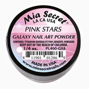 Mia Secret Professional Galaxy Collection Acrylic Powder 1/4 oz (Pick Your Color) (PINK STARS)