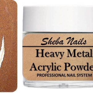 SHEBA NAILS Heavy Metal Color Acrylic Collection – 1 oz. – Copper
